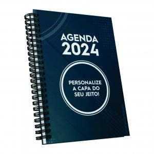 Agenda Anual 2025 Capa dura 15x21cm  Laminação fosca  