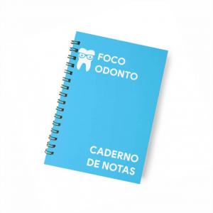 Caderno capa flexível (com pauta) capa flexível 10x15cm   Espiral comum 