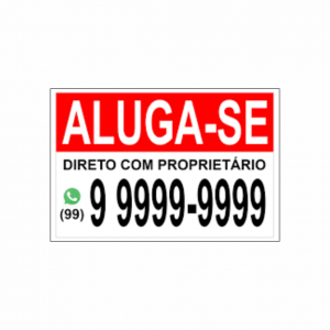 Placa PVC e Adesivo vinil 20x30m   Corte reto +fita dupla face